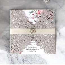 Glitter Invitation Latest Wedding Invitation Card Heart-shaped Card Greeting Card
